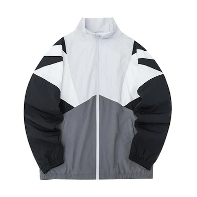 Anta Lifestyle Warm Silky Fleece Woven Zip Jacket Coastal Gray 152238611-3