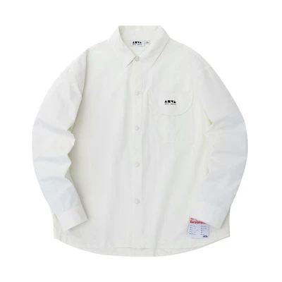 Anta Lifestyle White Single-Breasted Logo Collar Long Sleeve Jacket Men 152338619-3