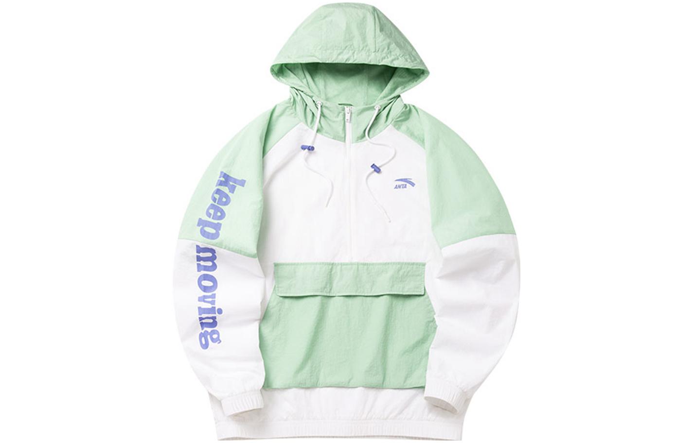 Anta Lifestyle Windproof Hooded Lightweight Jacket Snow White Unisex 152218605-1