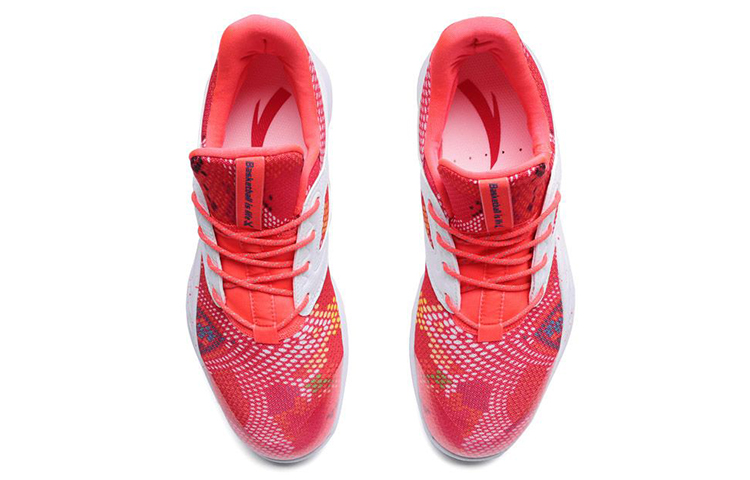 Lookbook Anta Light Cavalry 2 Low 'Neon Red White' 11721303-10
