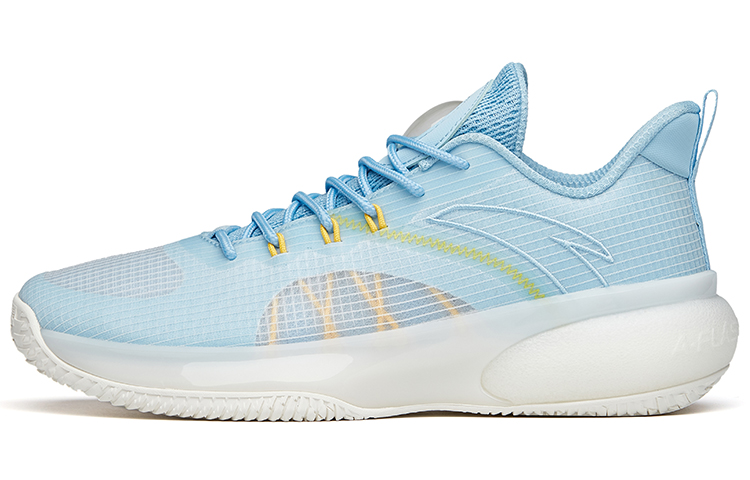 Buy 安踏 水泥克星 轻气泡系列 低帮 实战籃球鞋 男款 瀑布藍