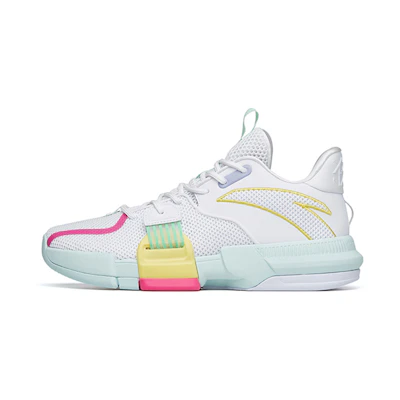 Anta Light Crazy 1 Basketball Shoes 'White Green Pink'