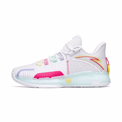 Anta Light Crazy 1 Basketball Shoes 'White Pink'