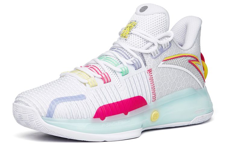 Anta Light Crazy 1 Basketball Shoes 'White Pink' 圖 2
