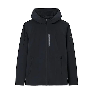 Anta Lightweight Black Training Zip-Up Hoodie Jacket 152427601-4