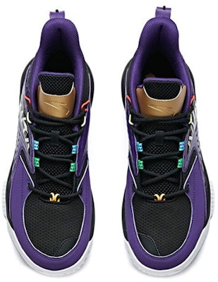 Anta安踏 菱極 防滑耐磨減震 低幫 籃球鞋 黑紫 Lookbook Anta安踏 菱極 防滑耐磨減震 低幫 籃球鞋 黑紫