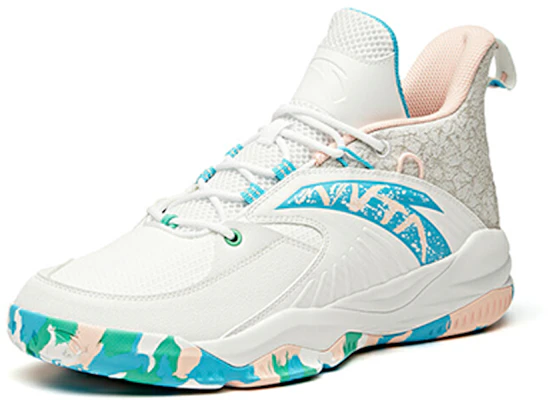 安踏凌深基础篮球鞋 '白蓝粉' 112141148R-4 Lookbook 安踏凌深基础篮球鞋 '白蓝粉' 112141148R-4