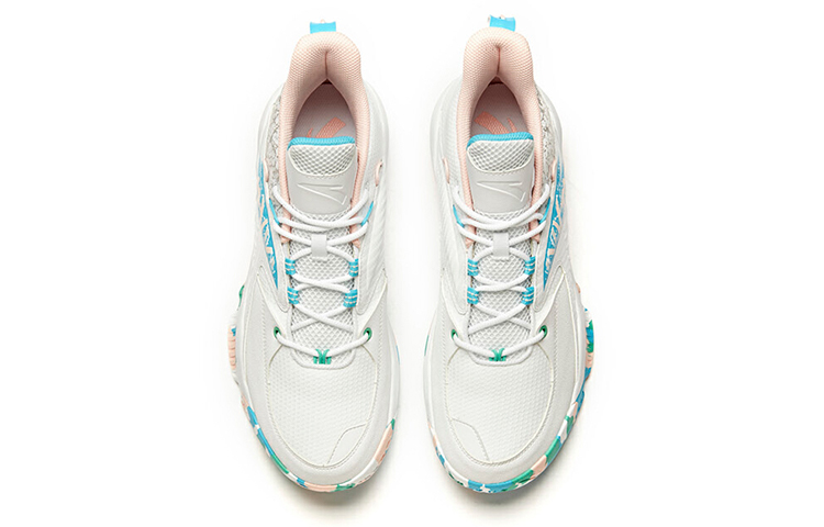 Shop 安踏凌深基础篮球鞋 '白蓝粉' 112141148R-4