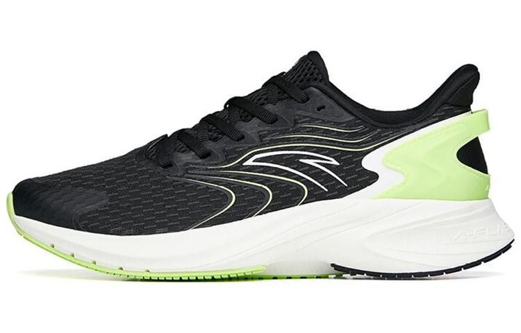 Anta Wormhole Tech Running Shoes 'Black White Green'