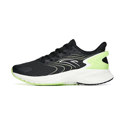Anta Wormhole Tech Running Shoes 'Black White Green'