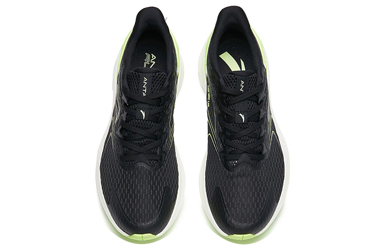 Anta Wormhole Tech Running Shoes 'Black White Green' 圖 3
