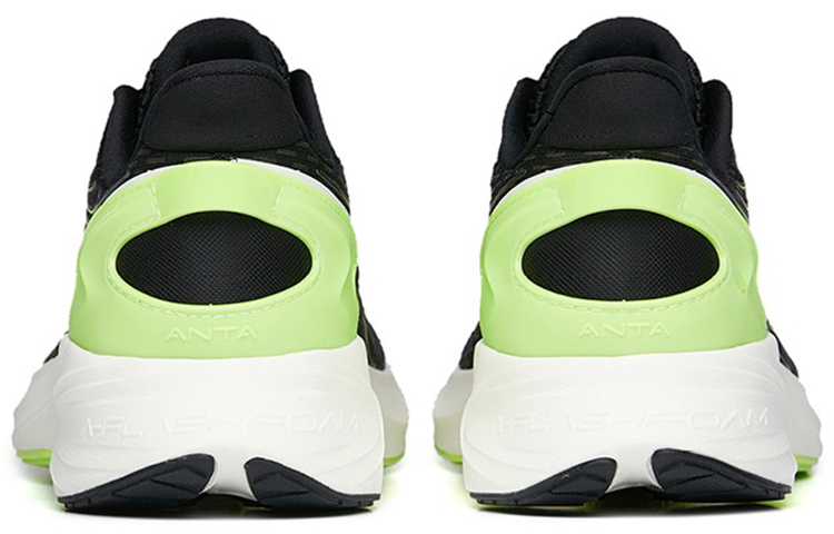 Anta Wormhole Tech Running Shoes 'Black White Green' 圖 4