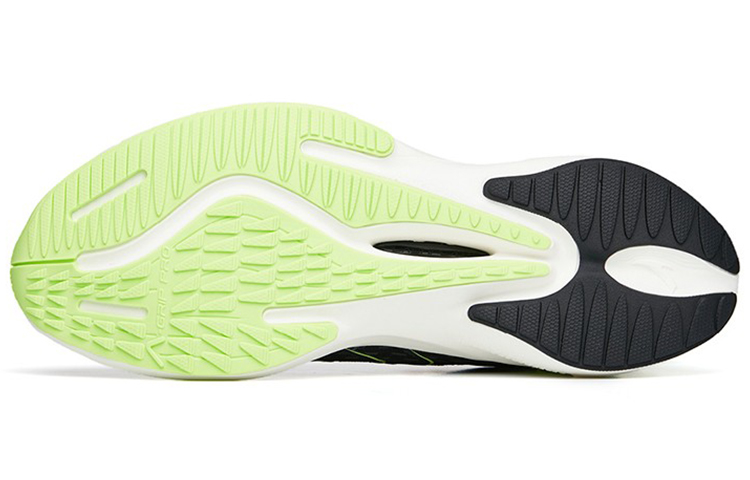 Anta Wormhole Tech Running Shoes 'Black White Green' 圖 5