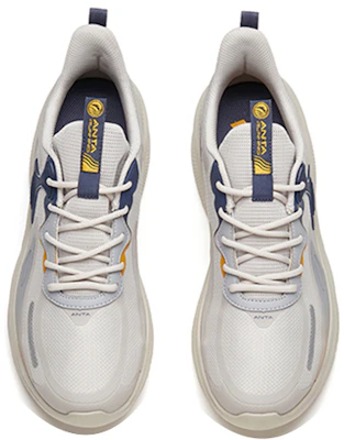 Anta The Cloud 2 Kulit Patch 'Kelabu Biru Navy' 112145541R-3 Shop Anta The Cloud 2 Kulit Patch 'Kelabu Biru Navy' 112145541R-3