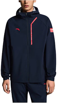 안타 로고 그래픽 집업 윈드브레이커 재킷 남성용 블루 952237605-2 Buy 안타 로고 그래픽 집업 윈드브레이커 재킷 남성용 블루 952237605-2