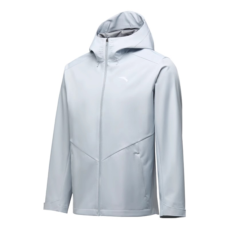 Anta Logo Hooded Waterproof Windbreaker Jacket Unisex 452430214