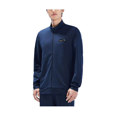 Anta Logo Long-Sleeve Zipper Jacket Deep Midnight Blue 152327704-1