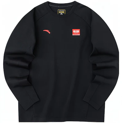 安踏標誌印花圓領長袖衛衣 黑色 952237413-3 Buy 安踏標誌印花圓領長袖衛衣 黑色 952237413-3