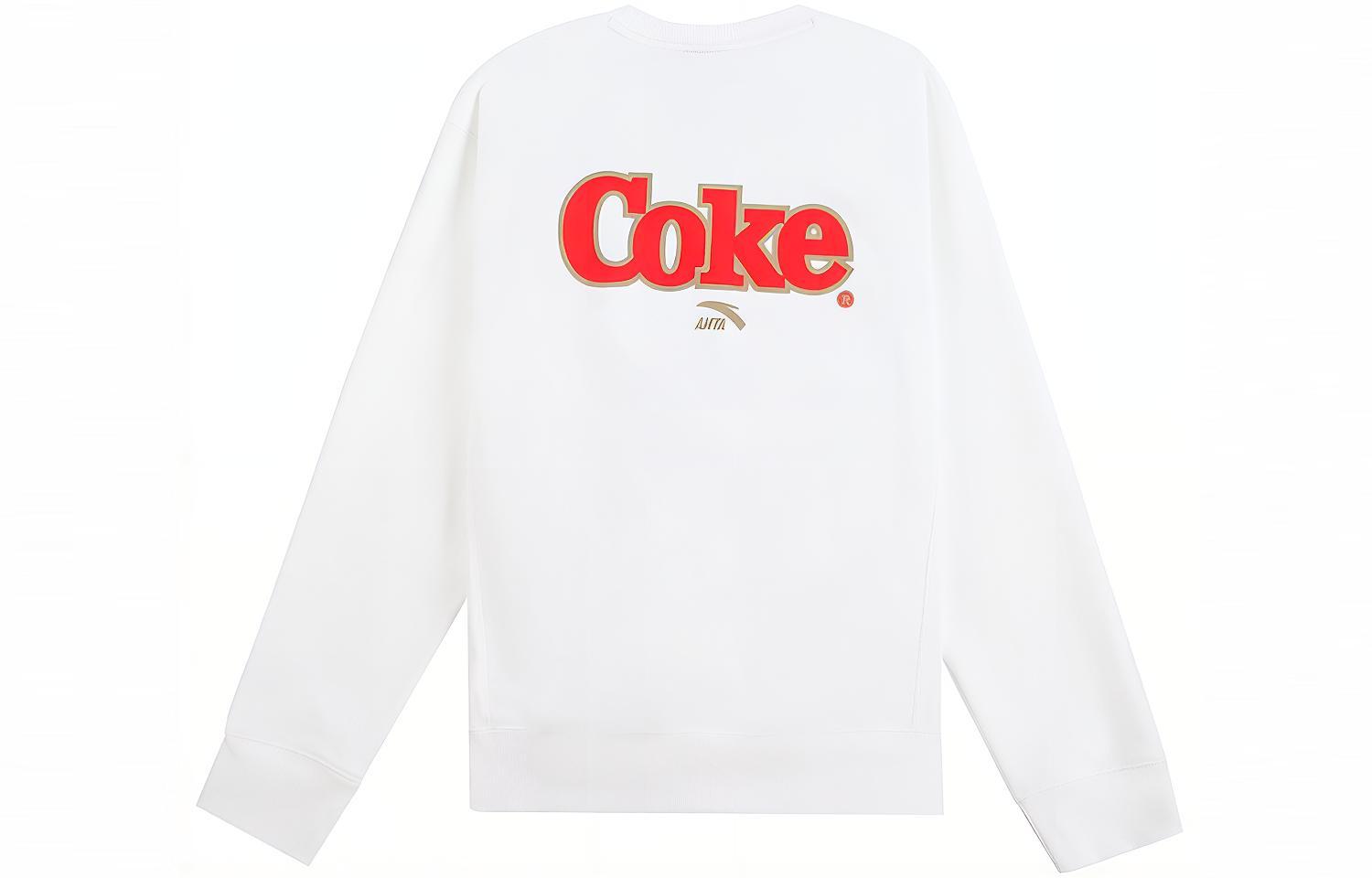 Anta Logo Print Fleece Crewneck Sweatshirt 152148711-1