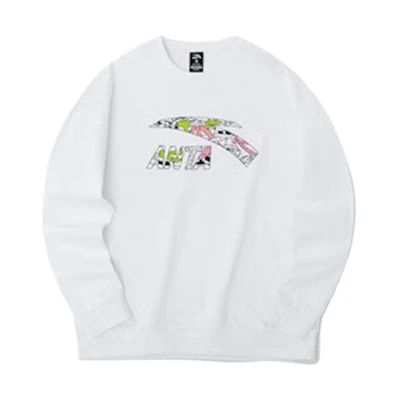 Anta Logo Print Polo Long-Sleeve Sweatshirt - Unisex Casual Sportswear 952238722-1
