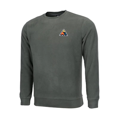 Anta Logo Printed Crew Neck Sweatshirt Green Long Sleeve 152046704-2