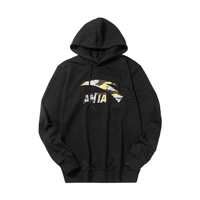 Anta Logo Pullover Sweatshirt Basic Black Warm Style 952117723-3