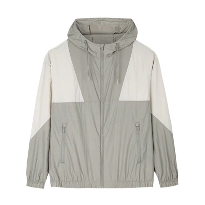Anta Loose-Fit Hooded Jacket Grey/White 152438626U-3