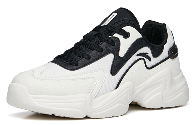 Order Anta安踏 織物合成皮 減震防滑耐磨 低筒 生活休閒鞋 男款 白黑