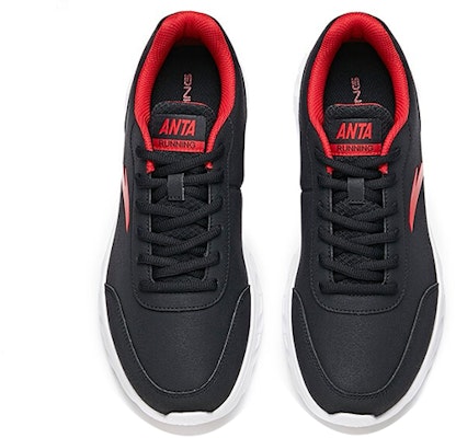 Anta Running Series Sneakers Leather 'Black Red' 91835529-8 Lookbook Anta Running Series Sneakers Leather 'Black Red' 91835529-8