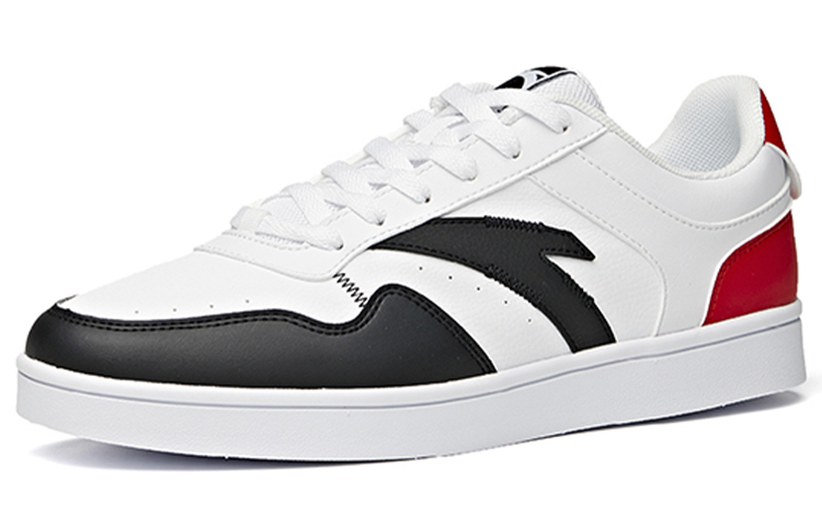 Lookbook Anta Low-Top Leder Sneakers ''Weiß Schwarz'' 912118009-5