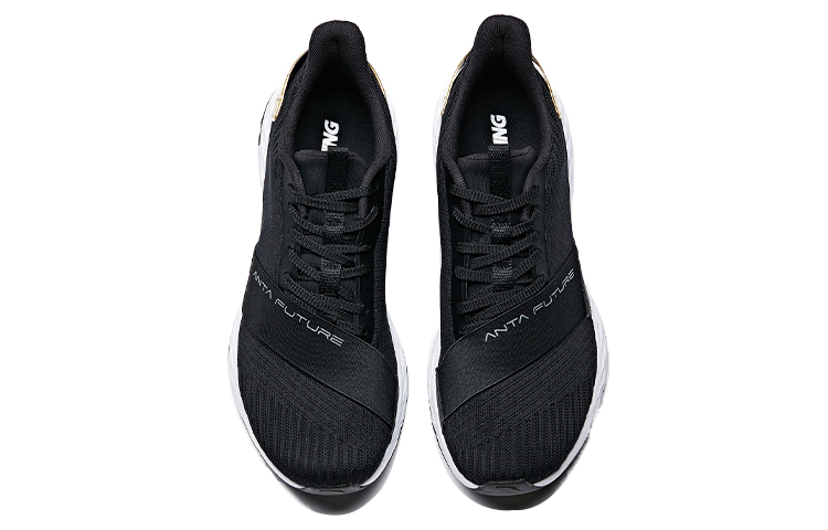 Anta Low-Top Running Shoes 'Black White Gold' 圖 3