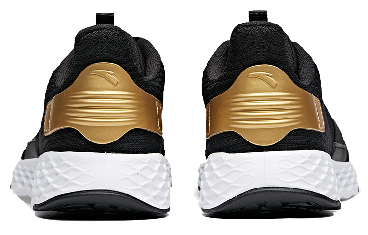 Anta Low-Top Running Shoes 'Black White Gold' 圖 4