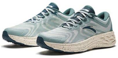 安踏 圓頭系帶 減震耐磨 低幫 跑步鞋 男款 青灰綠 Order 安踏 圓頭系帶 減震耐磨 低幫 跑步鞋 男款 青灰綠