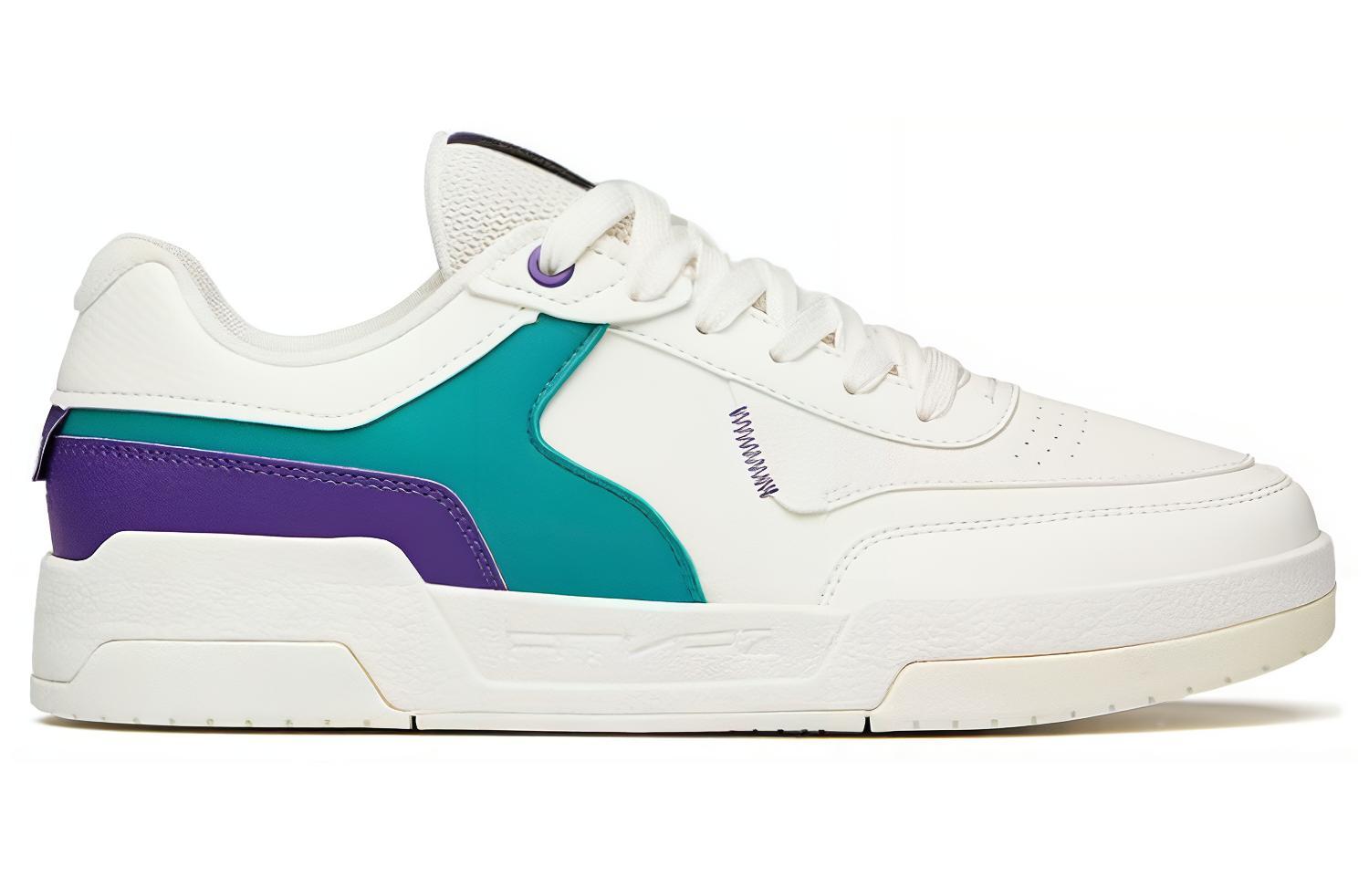 Order 安踏 白绿色低帮滑板鞋 112228081R-5