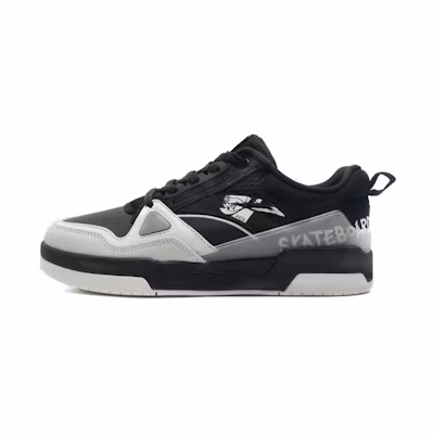 Anta Low-Top Skateboard Sneaker 'Black White'