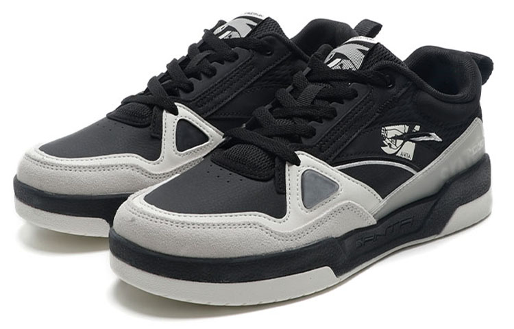 Anta Low-Top Skateboard Sneaker 'Black White' 圖 3