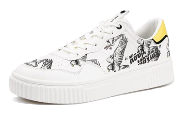 Lookbook Anta Low-Top Skateboard Sneaker 'White Black Yellow' 111948023R-3