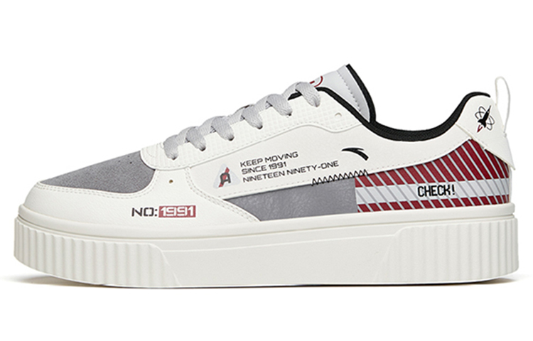 Anta Low-Top Sneaker 'White Grey Red' 112148066-3