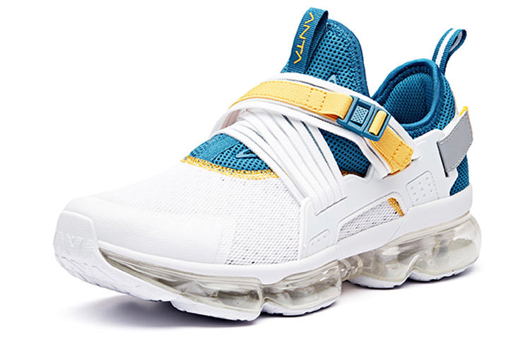 Lookbook Anta安踏 黑洞 全掌氣墊 減震防滑 低筒 跑步鞋 男款 白藍