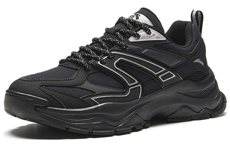 Order Anta安踏 炙熱 舒適 減震耐磨 低幫 生活休閒鞋 男款 黑銀色