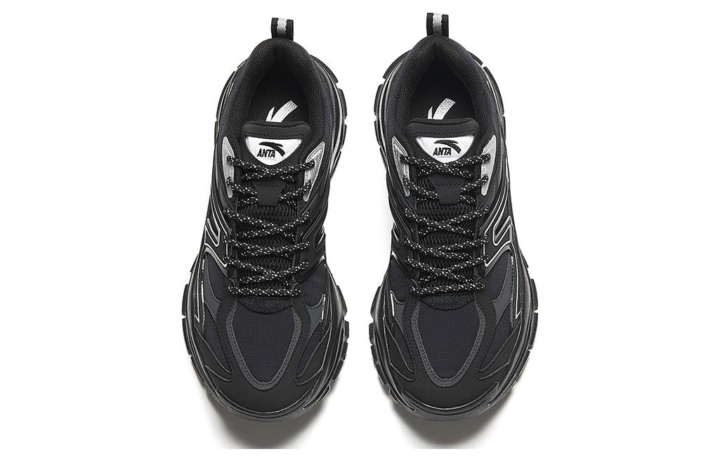 Lookbook Anta安踏 炙熱 舒適 減震耐磨 低幫 生活休閒鞋 男款 黑銀色