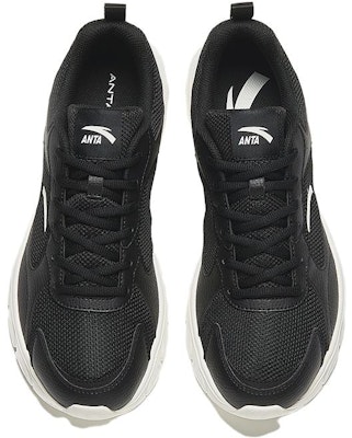 Anta安踏 舒適 防滑耐磨 低筒 跑步鞋 男款 黑白 Lookbook Anta安踏 舒適 防滑耐磨 低筒 跑步鞋 男款 黑白
