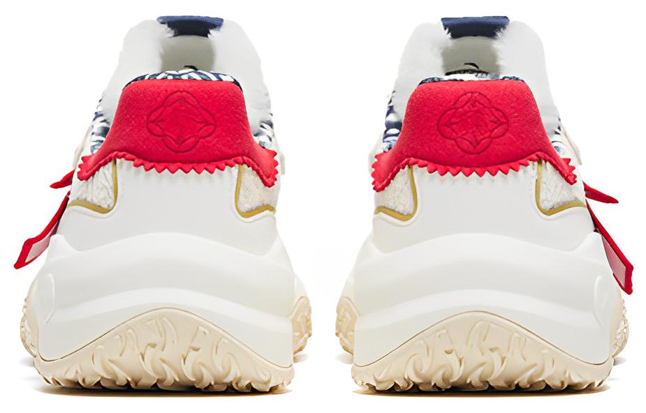 Shop Anta安踏 啟程 年糕鞋 防滑耐磨 低筒 運動休閒鞋 白紅 好事發生