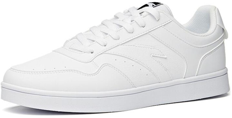 安踏 防滑減震耐磨 低筒 板鞋 男款 白色 Lookbook 安踏 防滑減震耐磨 低筒 板鞋 男款 白色