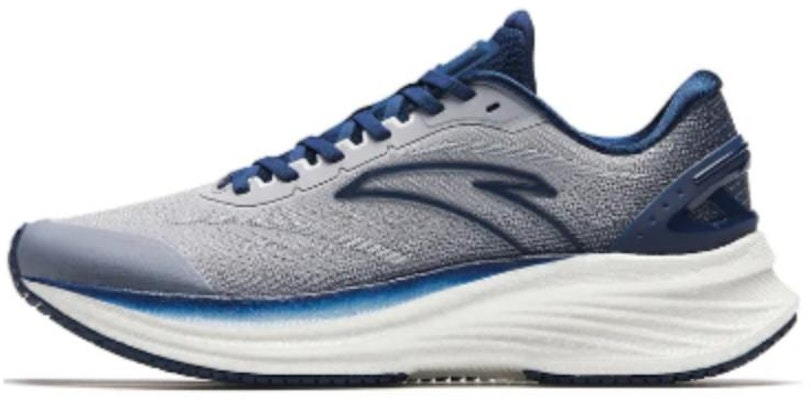 安踏 圓頭綁帶 減震耐磨 低幫 跑步鞋 男款 灰藍 Buy 安踏 圓頭綁帶 減震耐磨 低幫 跑步鞋 男款 灰藍