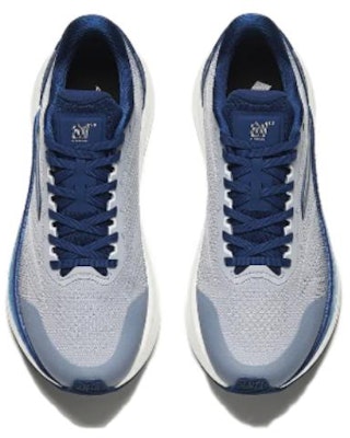 安踏 圓頭綁帶 減震耐磨 低幫 跑步鞋 男款 灰藍 Lookbook 安踏 圓頭綁帶 減震耐磨 低幫 跑步鞋 男款 灰藍