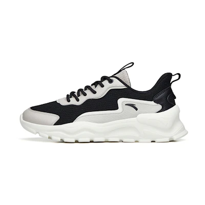 Anta Low-Top 'Shockproof Non-Slip Black White Grey'