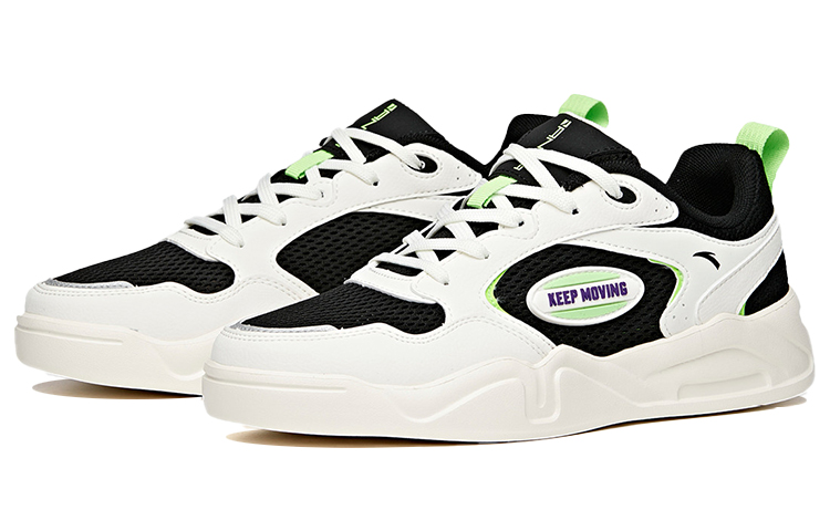 Order 安踏 防滑耐磨 低幫 板鞋 男款 白黑