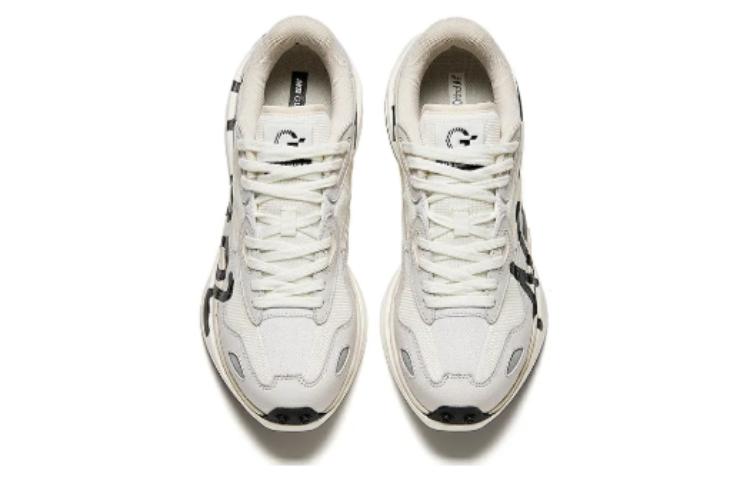 Lookbook 安踏 圓頭繫帶 耐磨防水 低幫 跑步鞋 男款 白灰黑