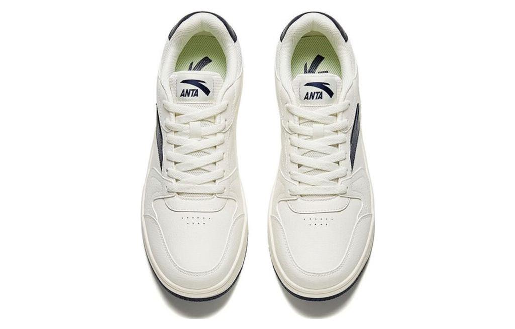 Lookbook Anta安踏 小零感 增高透氣 低筒 板鞋 男款 藍白